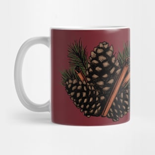 Pinecones and Cinnamon Sticks Mug